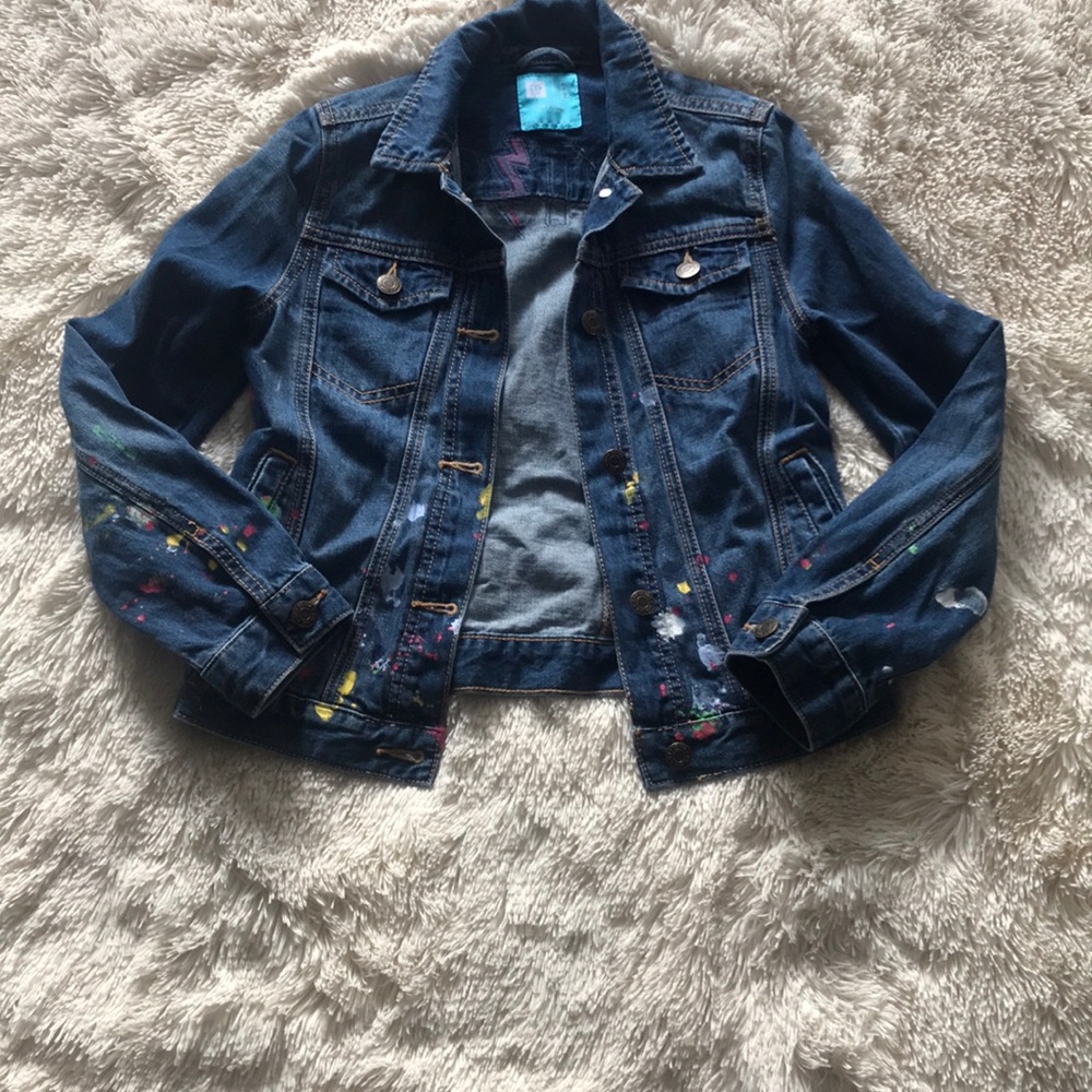 GAP Artist Splash Paint Denim Jacket